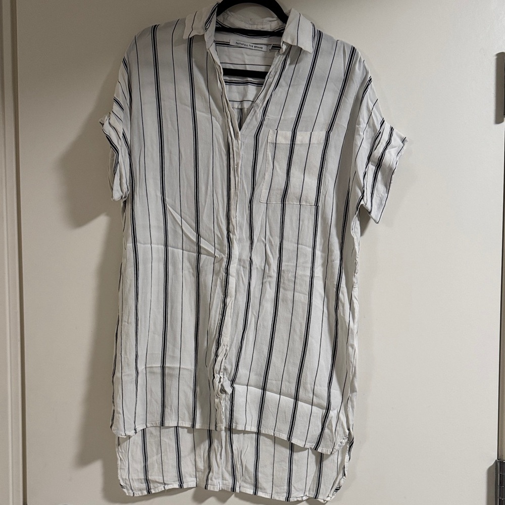 Faithfull the Brand Button Down Shirt Dress